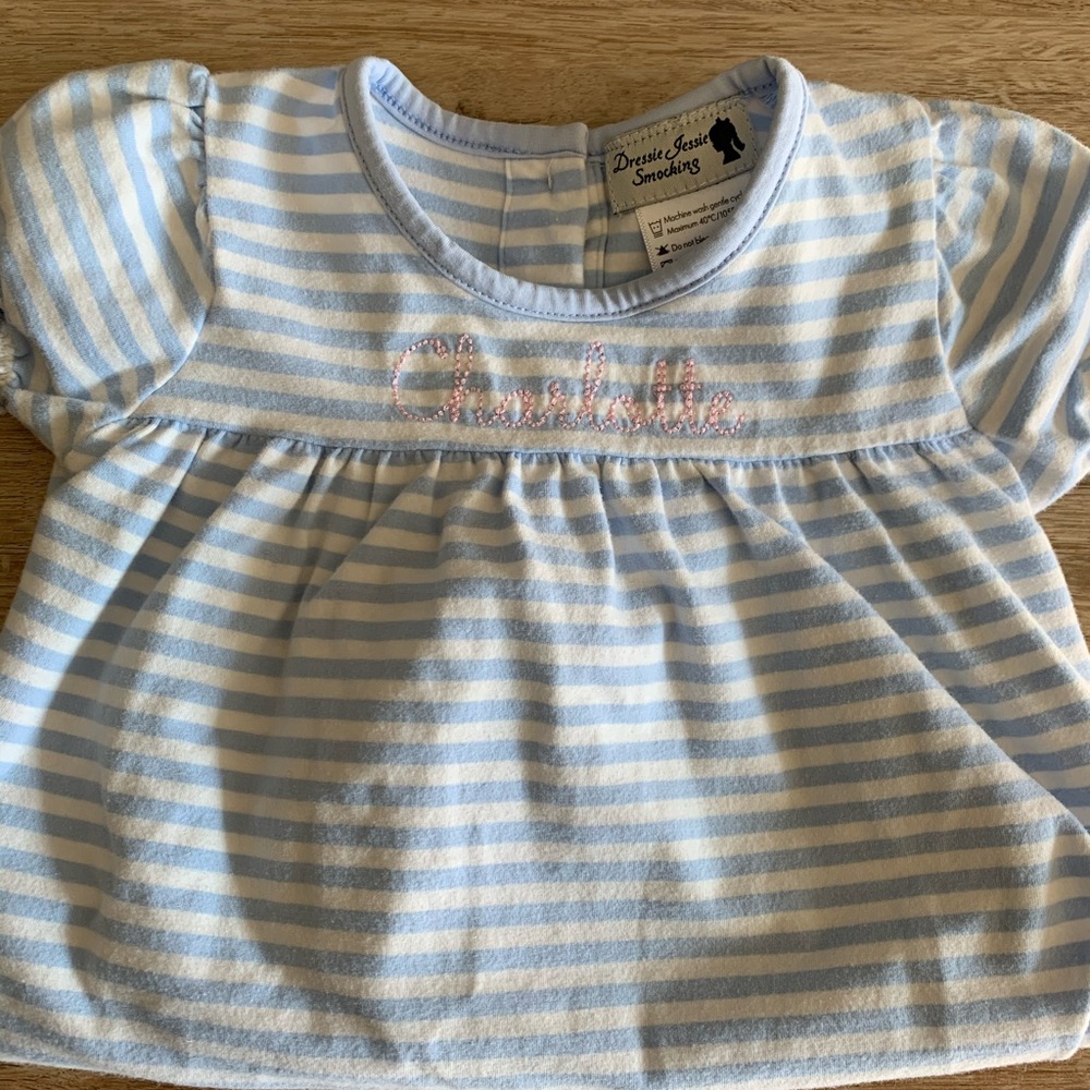 Infant romper - personalized Charlotte